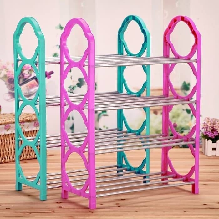 Rak Sepatu Sandal Warna 5 Susun - Rak Set 5 Tingkat Serbaguna