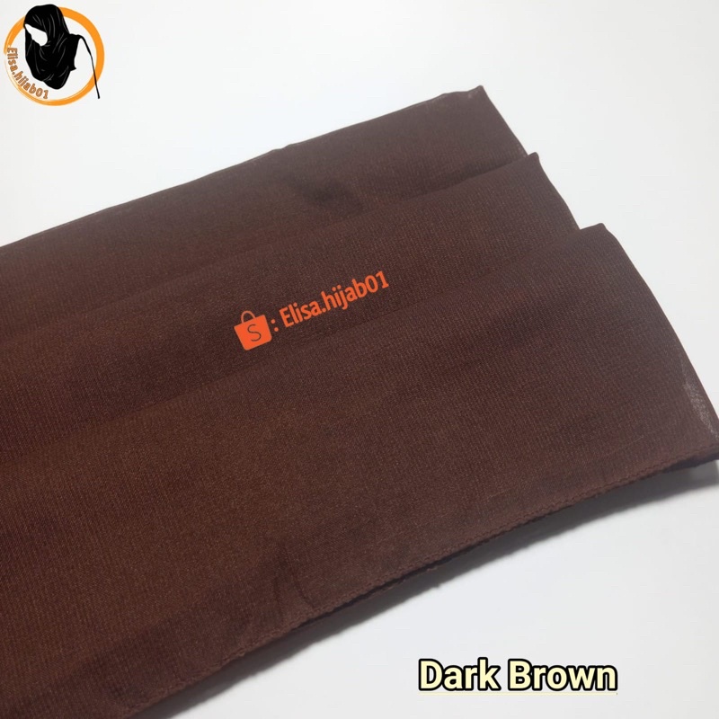 [ COD ] Hijab Bella Square Premium Hijab Segiempat-Dark brown