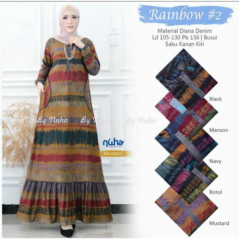 Rainbow//Gamis kekinian