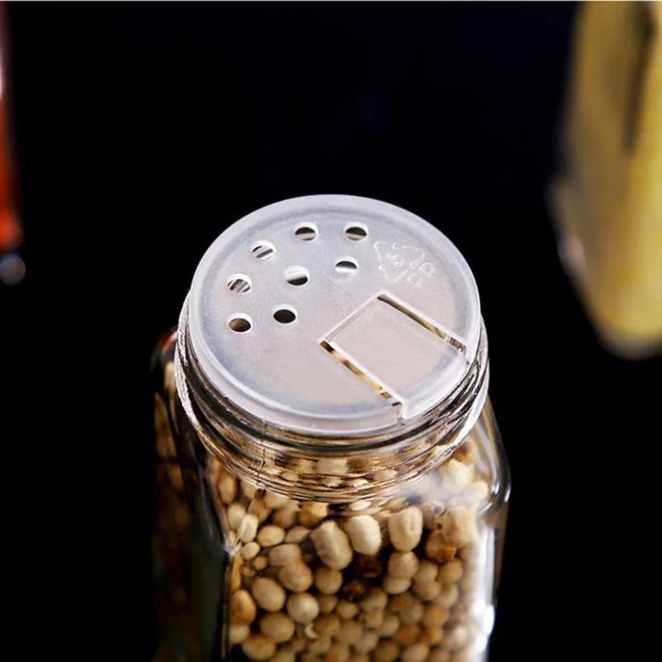 Botol Bumbu Kaca Untuk Bumbu Rempah Lada Cabe Toples Garam Micin Spices Jar Storage
