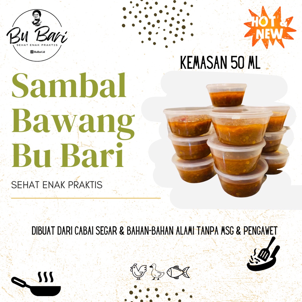 

PROMO! Sambel Bawang Bu Bari - Kemasan 50 ml