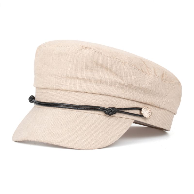 Topi Baret Wanita Bling Rantai-No 3 Beigh