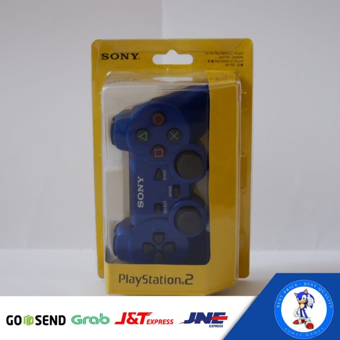 Stik PS2 Wireles/Wireless Biru ORIGINAL Original original
