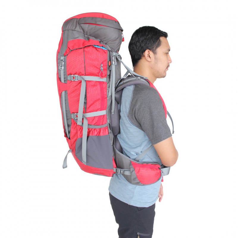 Carrier Consina Bering 65+5 Liter Include Rain Cover Tas Ransel Gunung Original