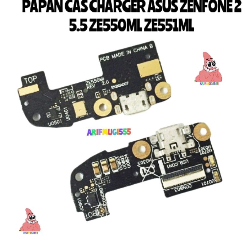 PAPAN CAS CHARGER KONEKTOR CONECTOR ASUS ZENFONE 2 5.5 ZE550ML ZE551ML ORIGINAL