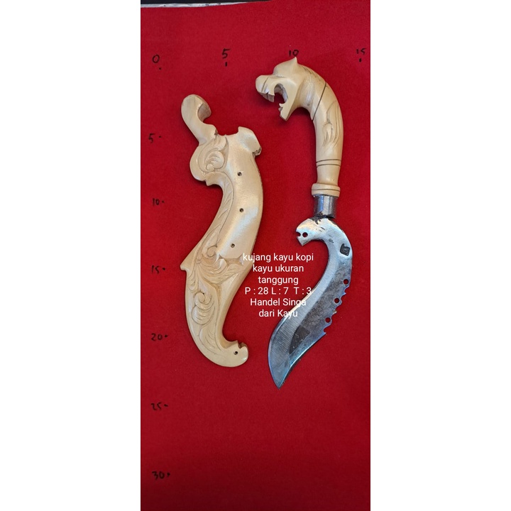 Kujang Tradisional Tanggung dan Kayu kopi