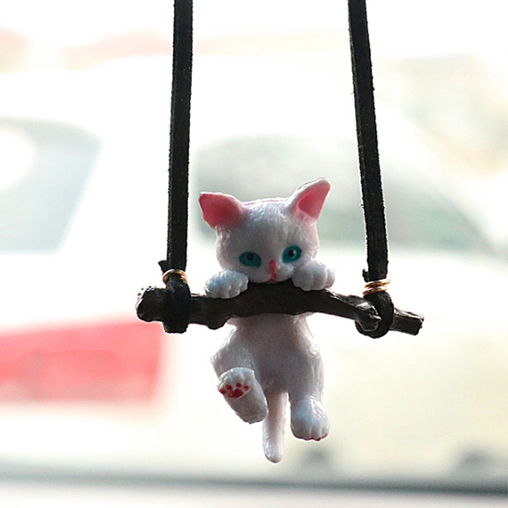 Suyou Ornamen Gantung Interior Mobil Desain Kucing Lucu Untuk Pria / Wanita