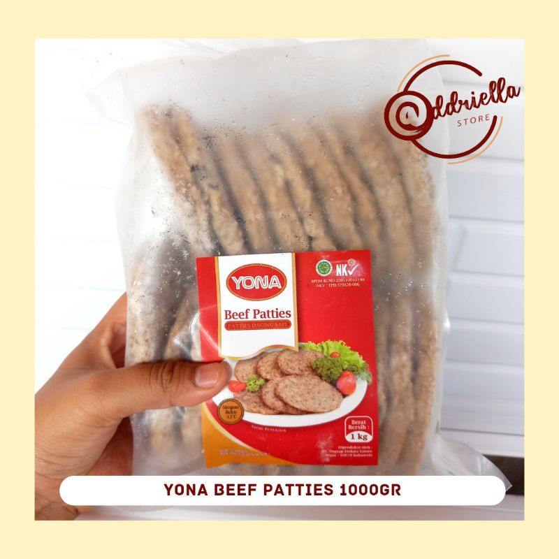 

[PROMO !!!] Yona Beef Patties 1kg | Yona/Frozenfood/Frozenfood Murah