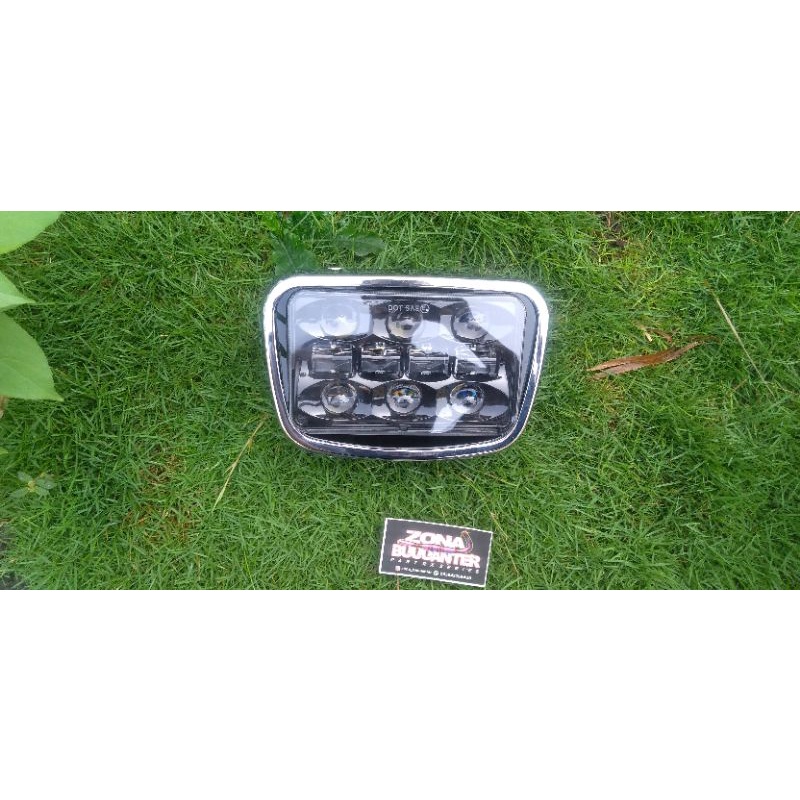 REFLEKTOR LAMPU DEPAN OVAL DAYMAKER LED RX KING RXKING RXK RXS VARIASI