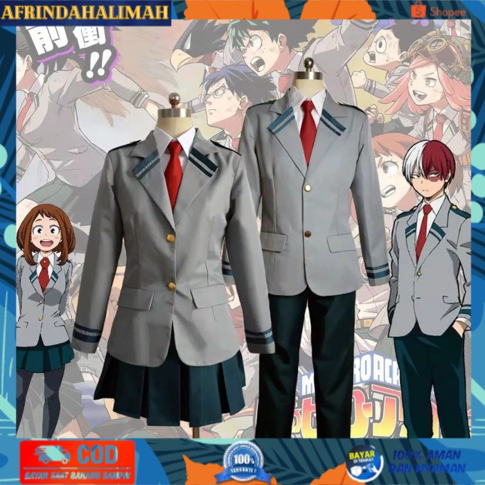

[TERBARU] set cosplay boku no hero academia school