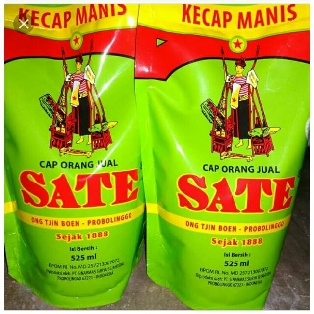 

Kecap Manis cap Orang Jual SATE ( refill 525 ml )