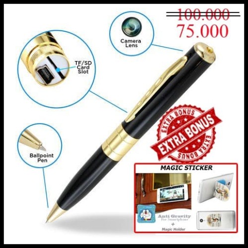 Pulpen Kamera - Spy Cam - Kamera Pengintai Bentuk Pulpen