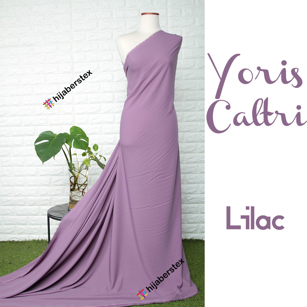1/2 Meter Kain YORIS CALTRI Lilac (ecer warna)