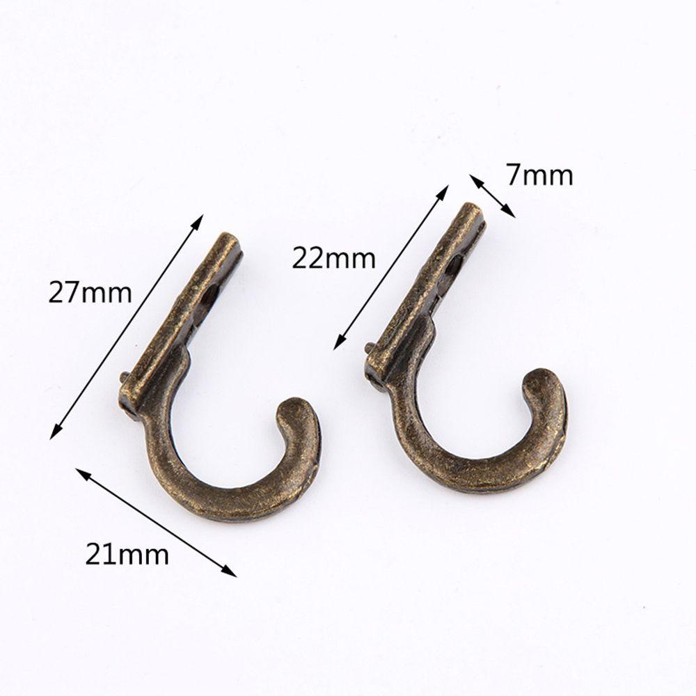 [Elegan] Kait Dinding Zinc Alloy 10 Pcs Antik Gantung Aksesori Kamar Mandi Vintage Bronze Key Holder