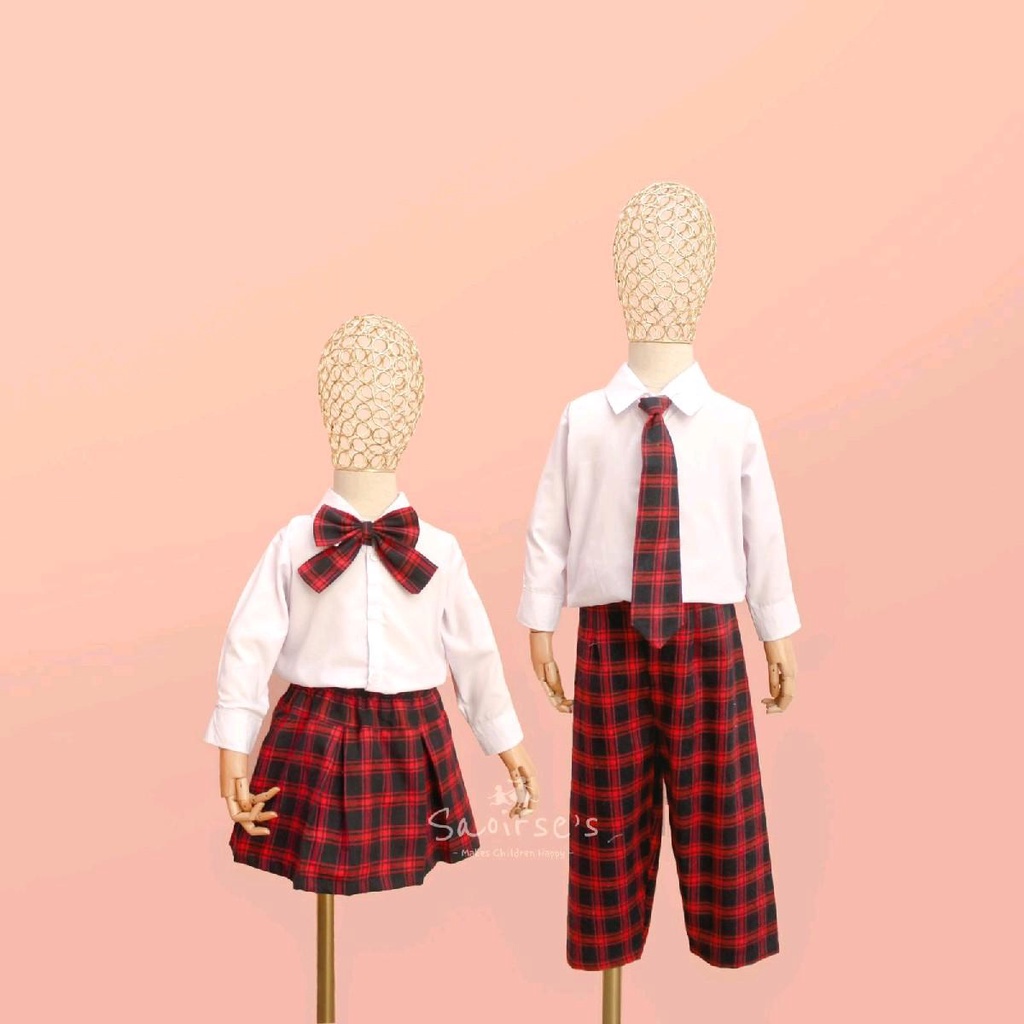 Saoirse's Jisoo Uniform 3 - Seragam anak perempuan laki-laki balita PAUD TK premium