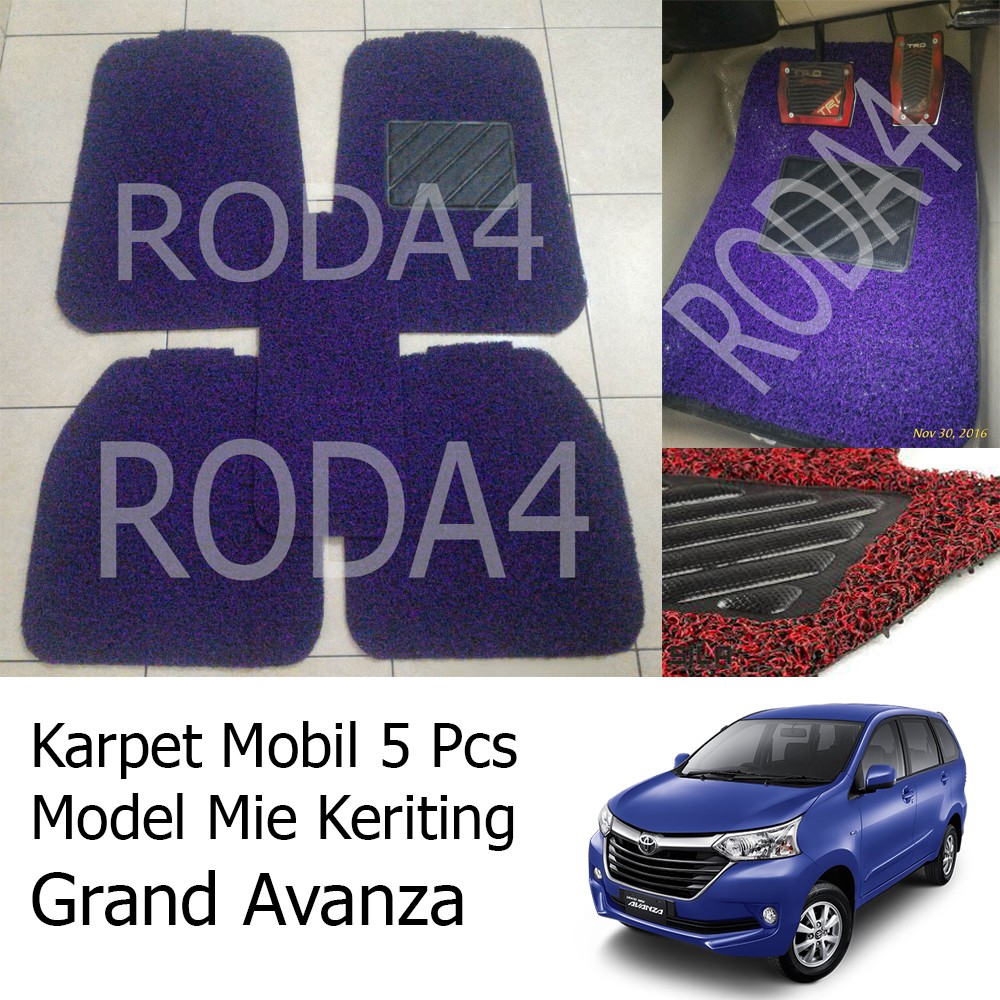 Karpet Mobil / Car Carpet / Floor Mats Universal Model Mie Keriting Grand New Avanza