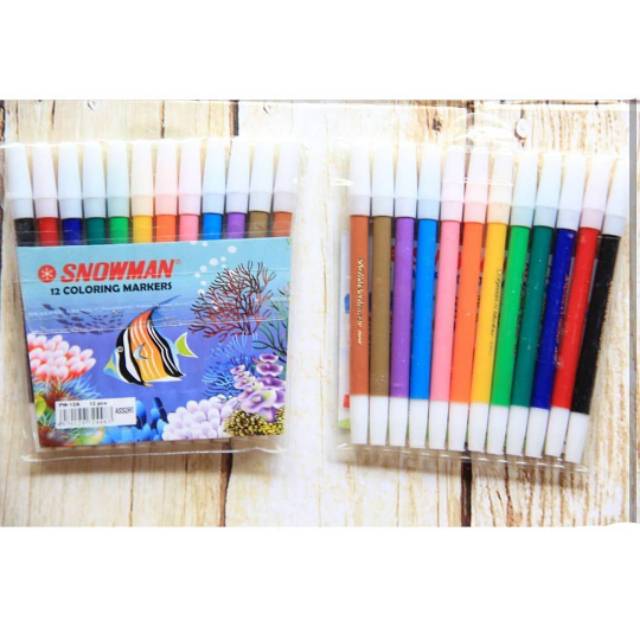 

Klir air Snowman / Spidol warna set