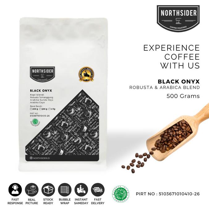 

BIJI KOPI SUSU BLACK ONYX BLEND - 500GR NORTHSIDER COFFEE
