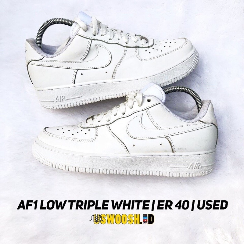 Nike Air Force 1 Triple white 40 bekas second