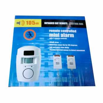 EMASTIFF Alarm Anti Maling Infrared PIR Sensor Gerak 2 Remote