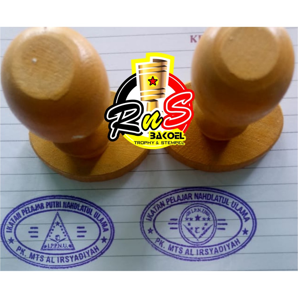 

STEMPEL KAYU OVAL