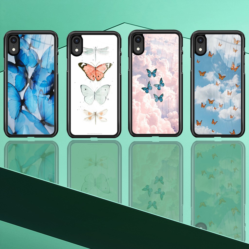 [P145] Butterfly Phone Case 2D Glossy For All Type