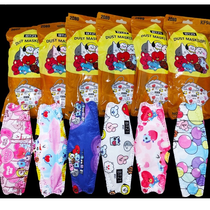 MASKER KF94 MOTIF BTS isi10