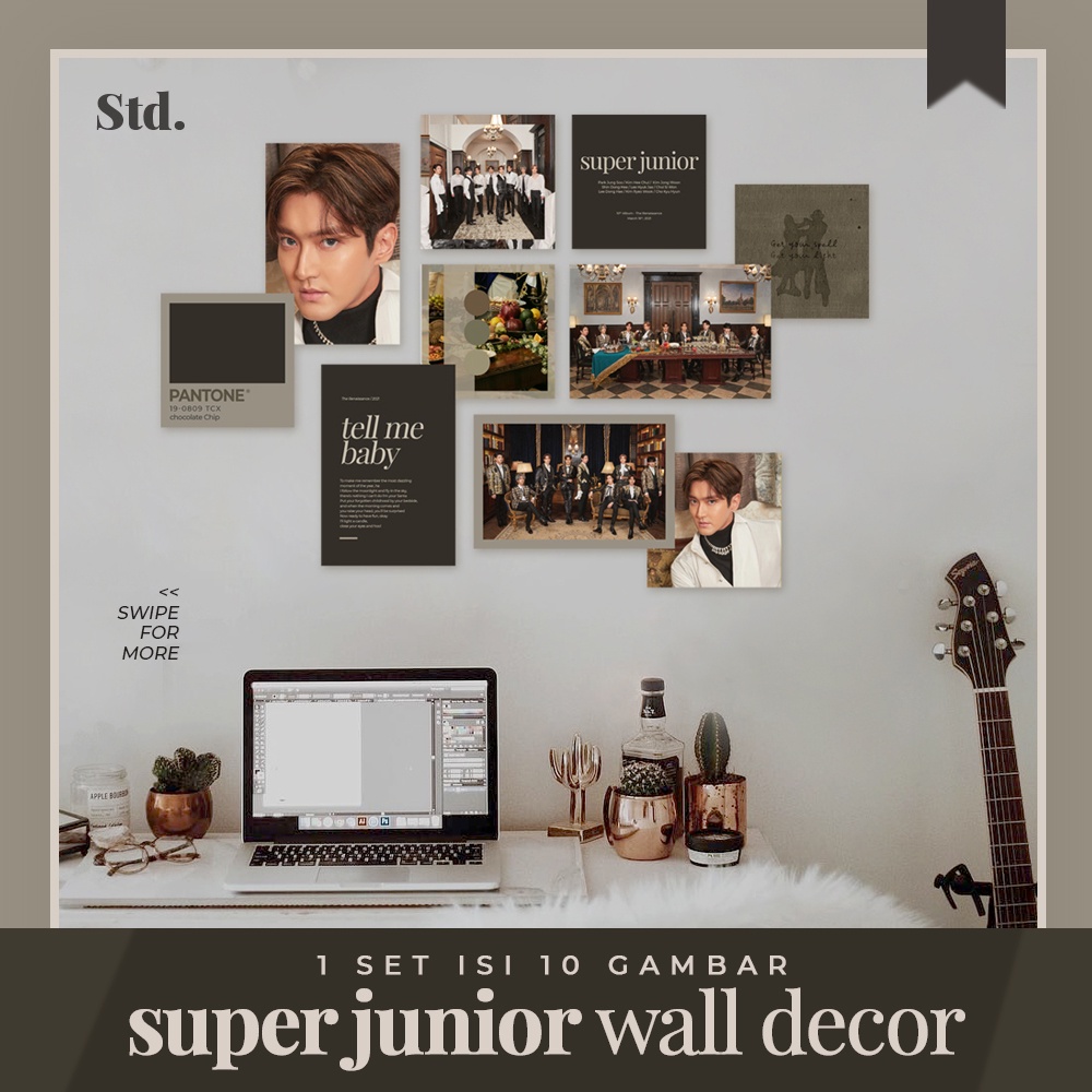 SUPER JUNIOR the renaissance wall decor aesthetic minimalist pinterest kpop poster hiasan dinding de