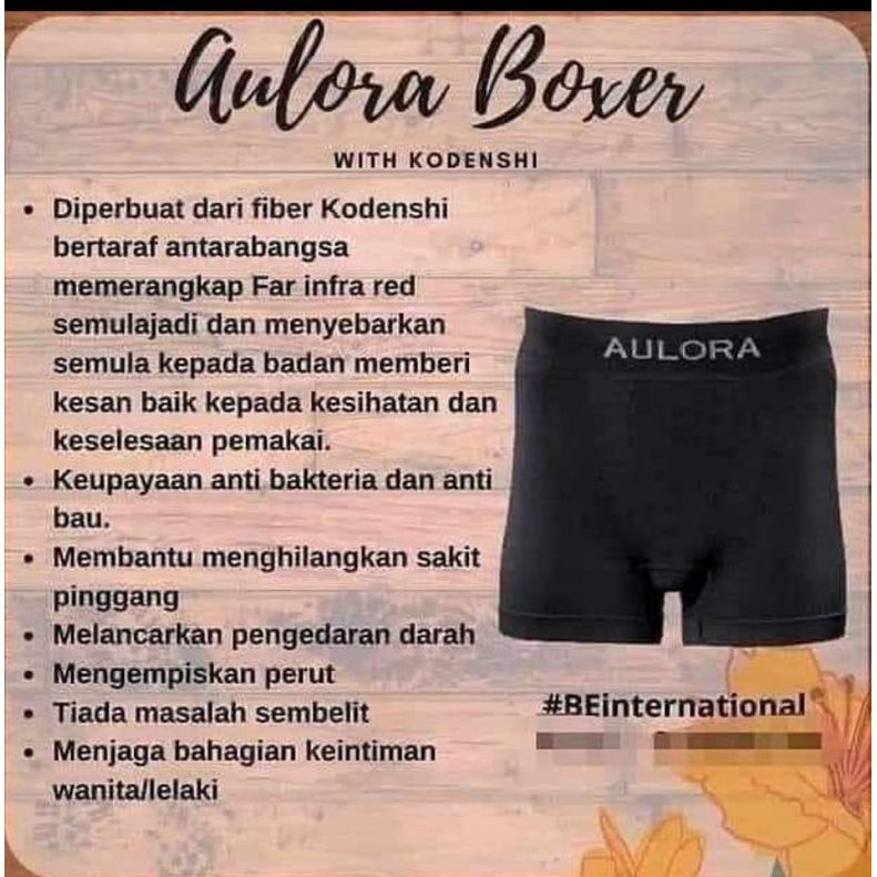 Aulora boxer  celana kesehatan pria wanita