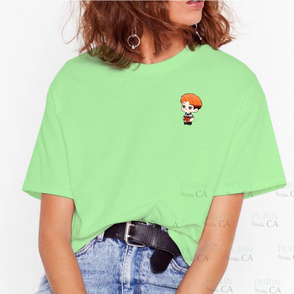 Baju Kaos Wanita NCT 127 Taeil Cute Cartoon