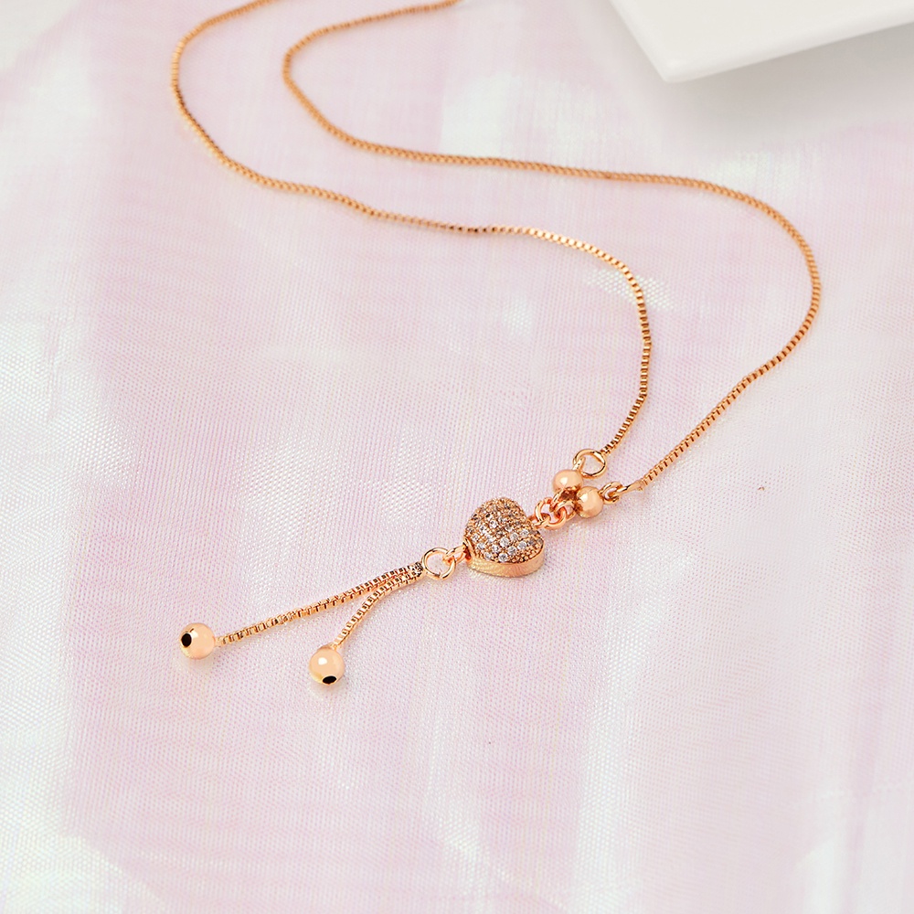 Y306 Kalung Wanita Korea Anti Karat Love Kalung Titanium Aksesoris Fashion Kalung Cinta Panjang