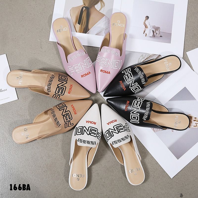 INI CAKEP FLAT SHOES SLOP F€||D| PREMIUM  SHOES BORDIR BRAND LEATHER JMA-166BA