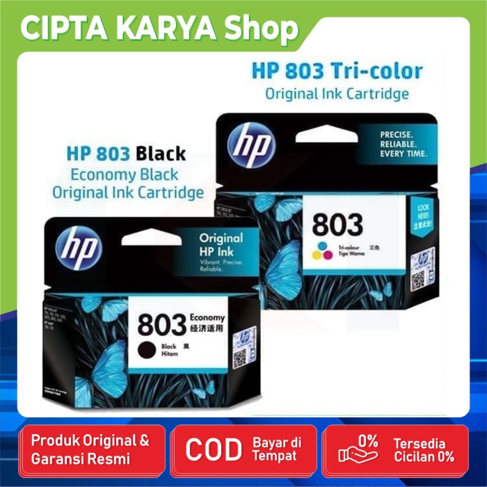 

s40dhts Tinta Hp 803 Black Ink Cartridge Original 100% E57Dtgfe