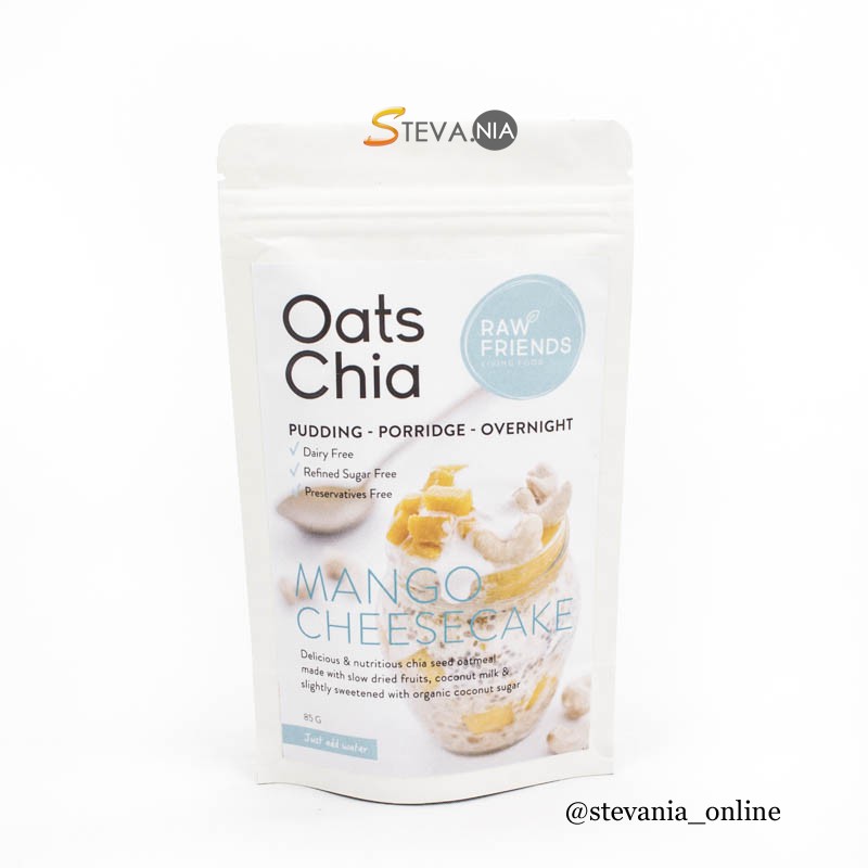 

RAW FRIENDS OAT CHIA MANGO CHEESECAKE 85GR 100% ORIGINAL