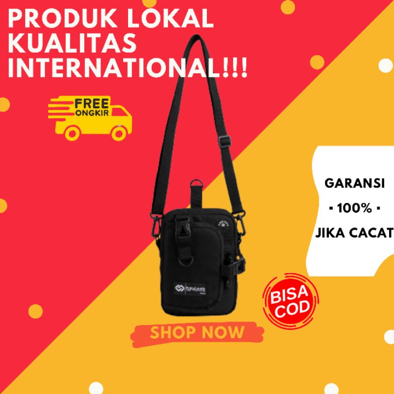 SLING BAG PRIA MINI DISTRO TAS SELEMPANG SLEMPANG MULTIFUNGSI NECK BAG COWOK BRANDED ORIGINAL TERBAR