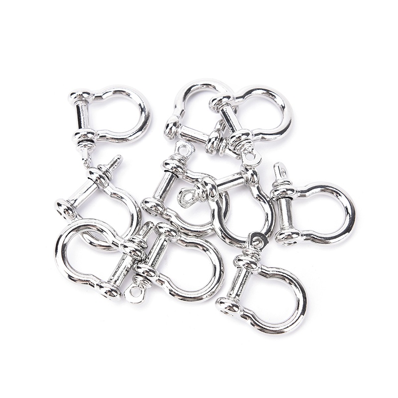 DEID 1/5/10pcs O-Shaped Stainless Steel Shackle Buckle For Paracord Bracelet 210907