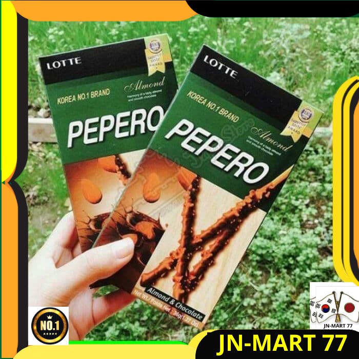 

MAKANAN KOREA/MAKANAN KOREA HALAL/SNACK KOREA LOTTE PEPERO ALMOND ORI