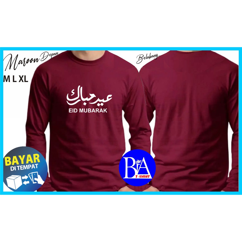 KAOS EID MUBARAK/KAOS BAHAN KATUN/KAOS EKSPRESI/KAOS HITS/KAOS KATA2 /KAOS TULISAN/KAOS MURAH