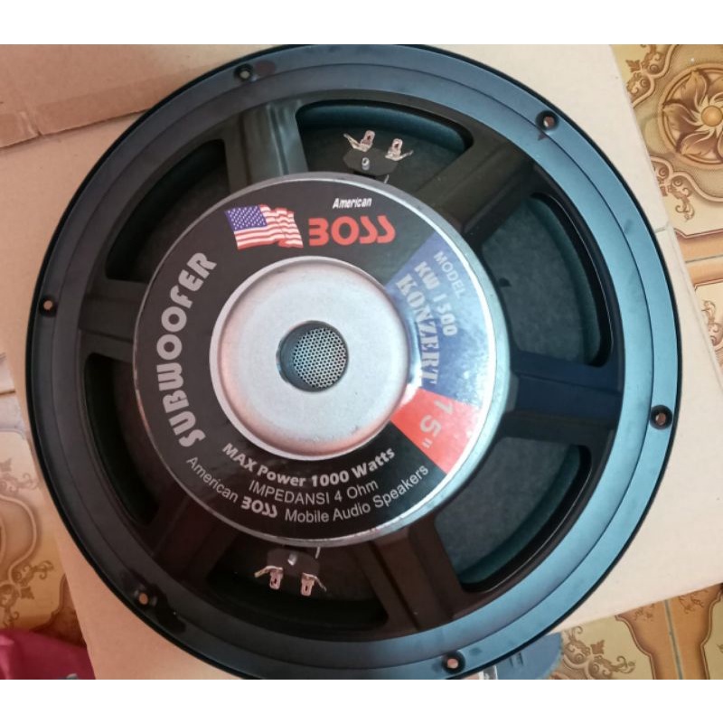 Subwoofer 15 Inch American Boss Double Coil 1000 Watt