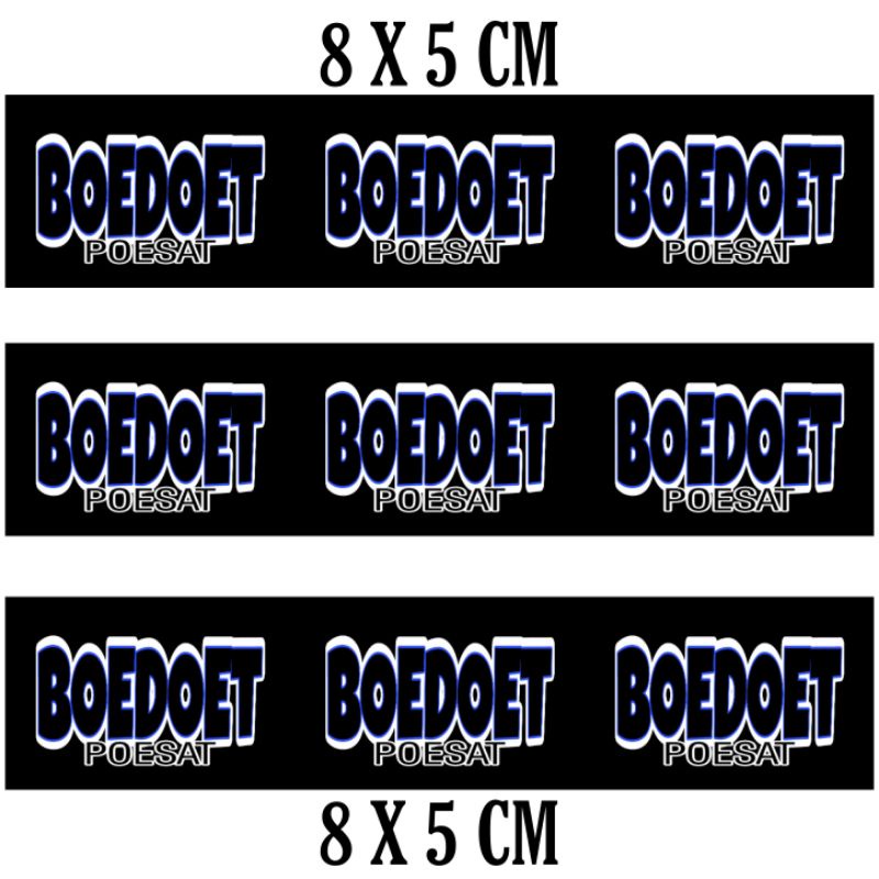 

Stiker Boedoet Poesat / Stiker Hp
