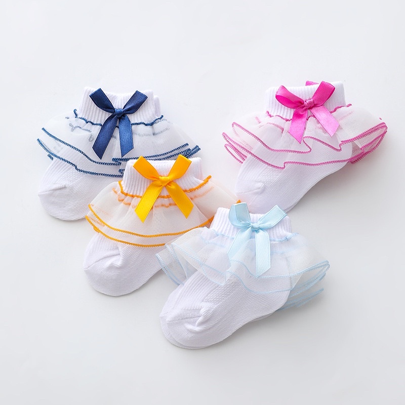 KAOS KAKI Anak Perempuan Bayi LIST PITA Import / Baby Socks