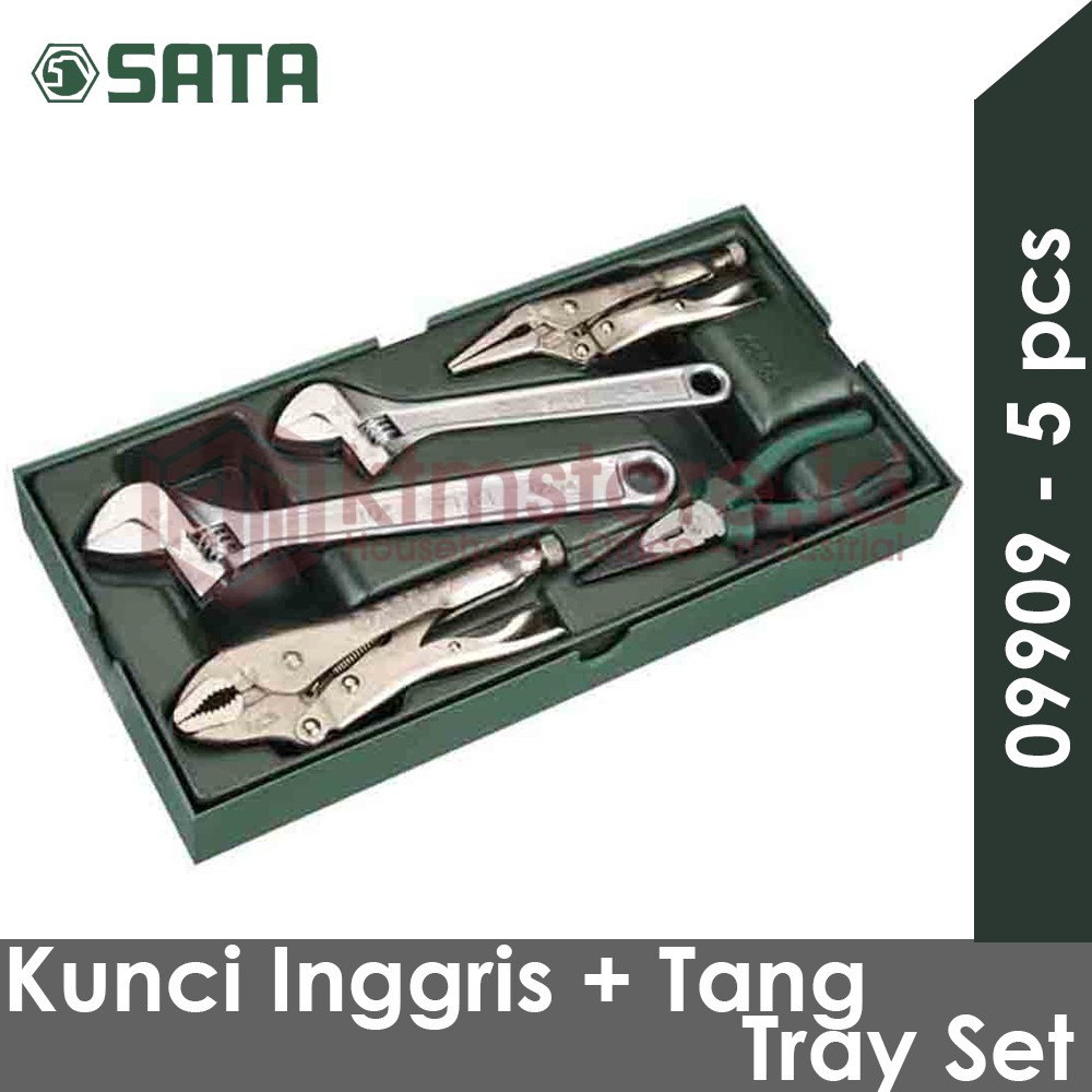 SATA Kunci Inggris dan Tang Set 5 pcs Metric Tray Set 09909