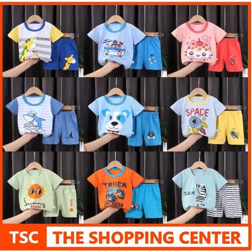 TSC - BBA3 Setelan Anak 0- 3 Tahun Model 21-30  Baju Setelan Anak Piyama Tidur Pendek Jumper Anak Bayi