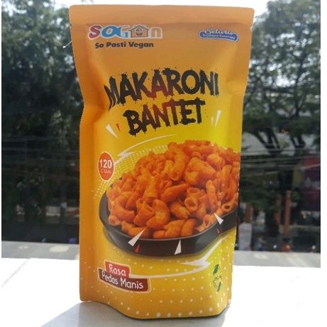 

Snack Macaroni - Makaroni Bantet Sogan rasa Pedas Manis Vegan & Vegetarian