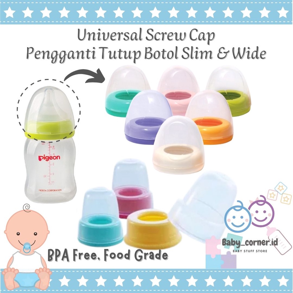 Tutup Botol Susu Pigeon Ninio Reliable Universal | screw cap standar slim wide