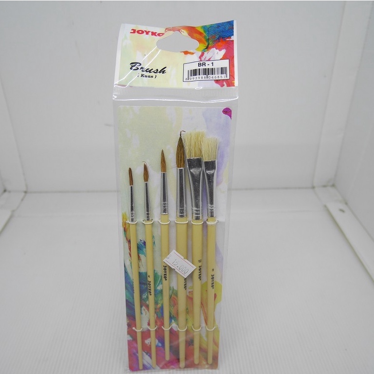 

1 SET KUAS JOYKO BR-1 ISI 6 KUAS