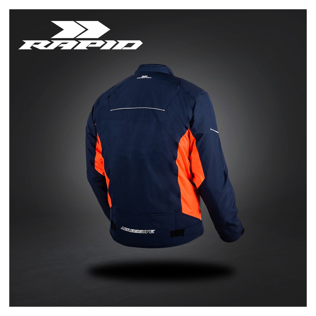 Jaket BIGSIZE riding RAPID AGRESSIVE anti angin reflektif printing