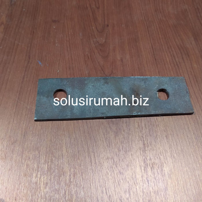 PERPCS PLAT LURUS 17X5CM +- JARAK LB 12CM BESI KLEM PISAH KOTAK U KAYU
