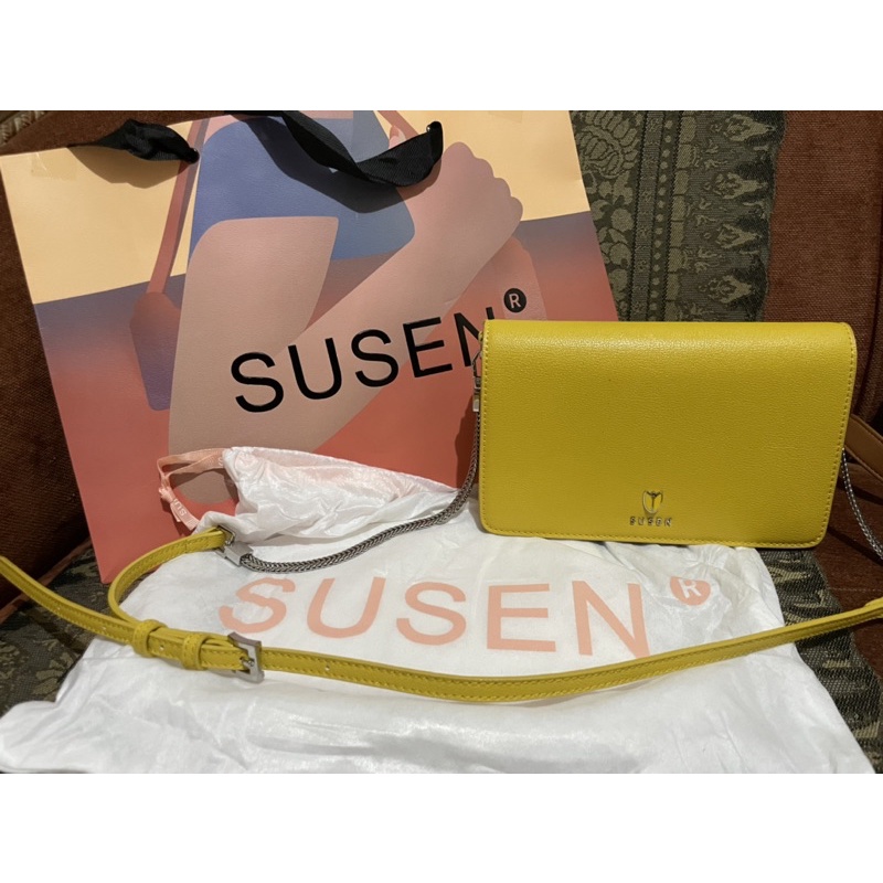 PRELOVED TAS SLING BAG SUSEN WARNA YELLOW