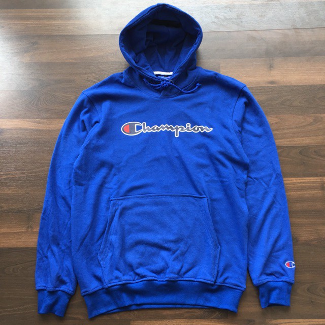 HOODIE CHAMPION HERITAGE LOGO PREMIUM BIRU BRS HOODIE COWOK MURAH ARB